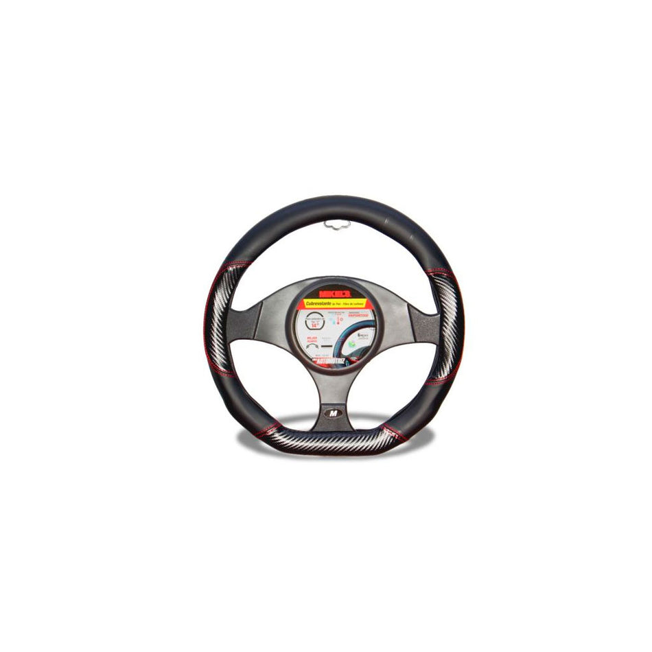Cubrevolante de piel, fibra de carbono f MIKELS CU-D2