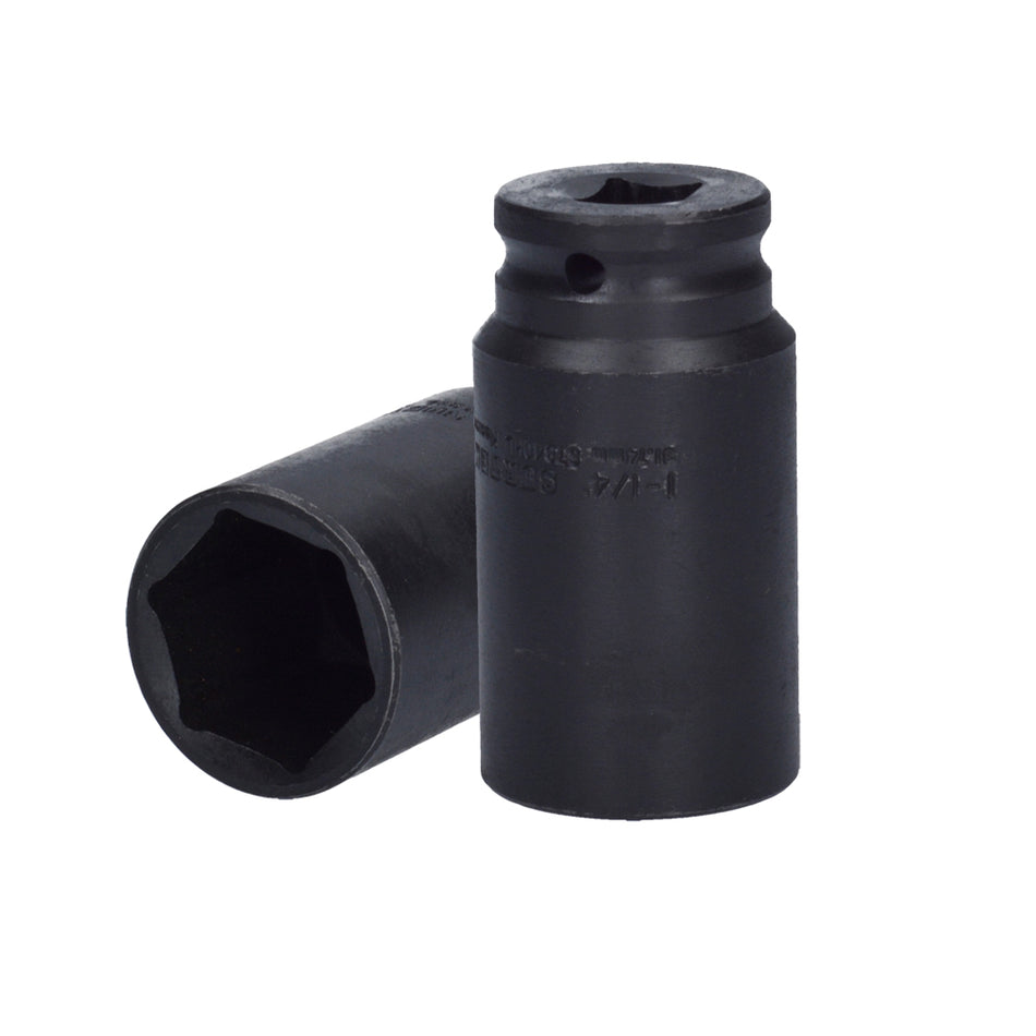 Dado de impacto largo cuadro de 1/2", 6 puntas, en pulgadas, 1-1/4" Surtek S7840HL