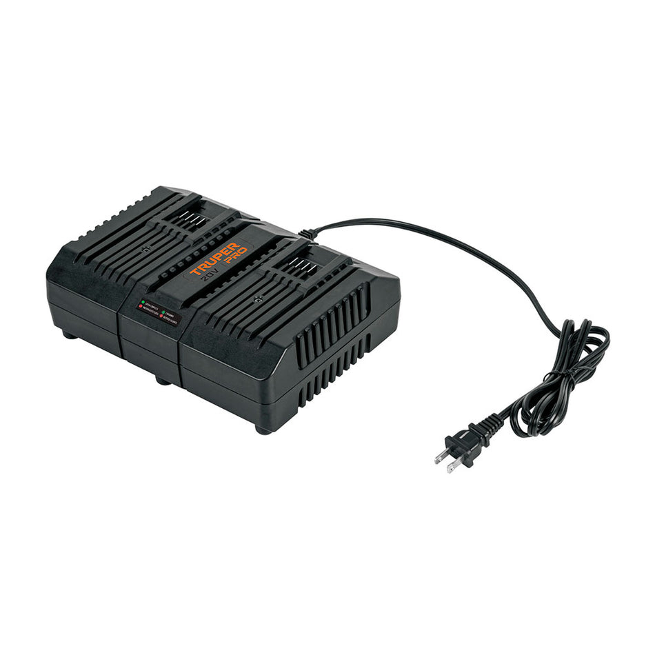 Cargador dual de baterías de ion litio 2