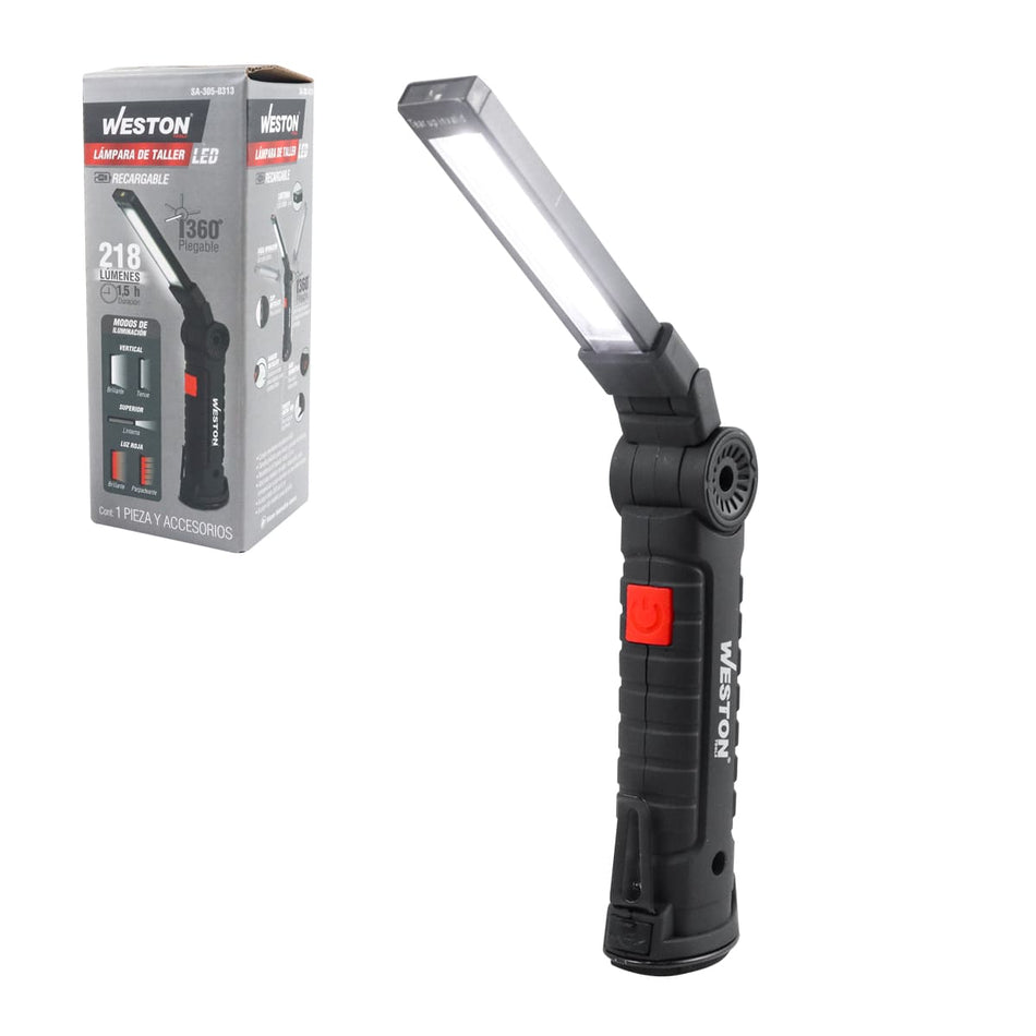 LÁMPARA D/TALLER RECARGABLE LED 218LM, W