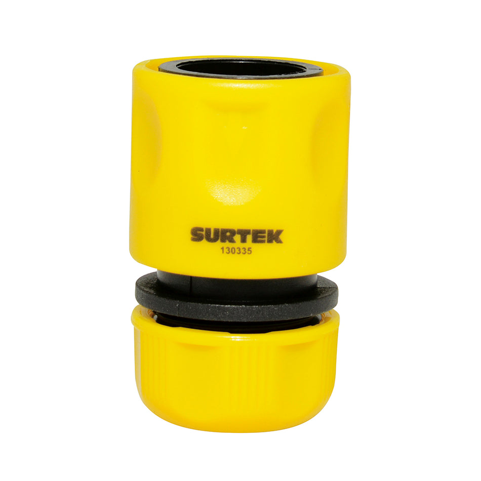 Juego de conectores para manguera de riego con sistema clic 3/4" GHT, 2 piezas Surtek 130335