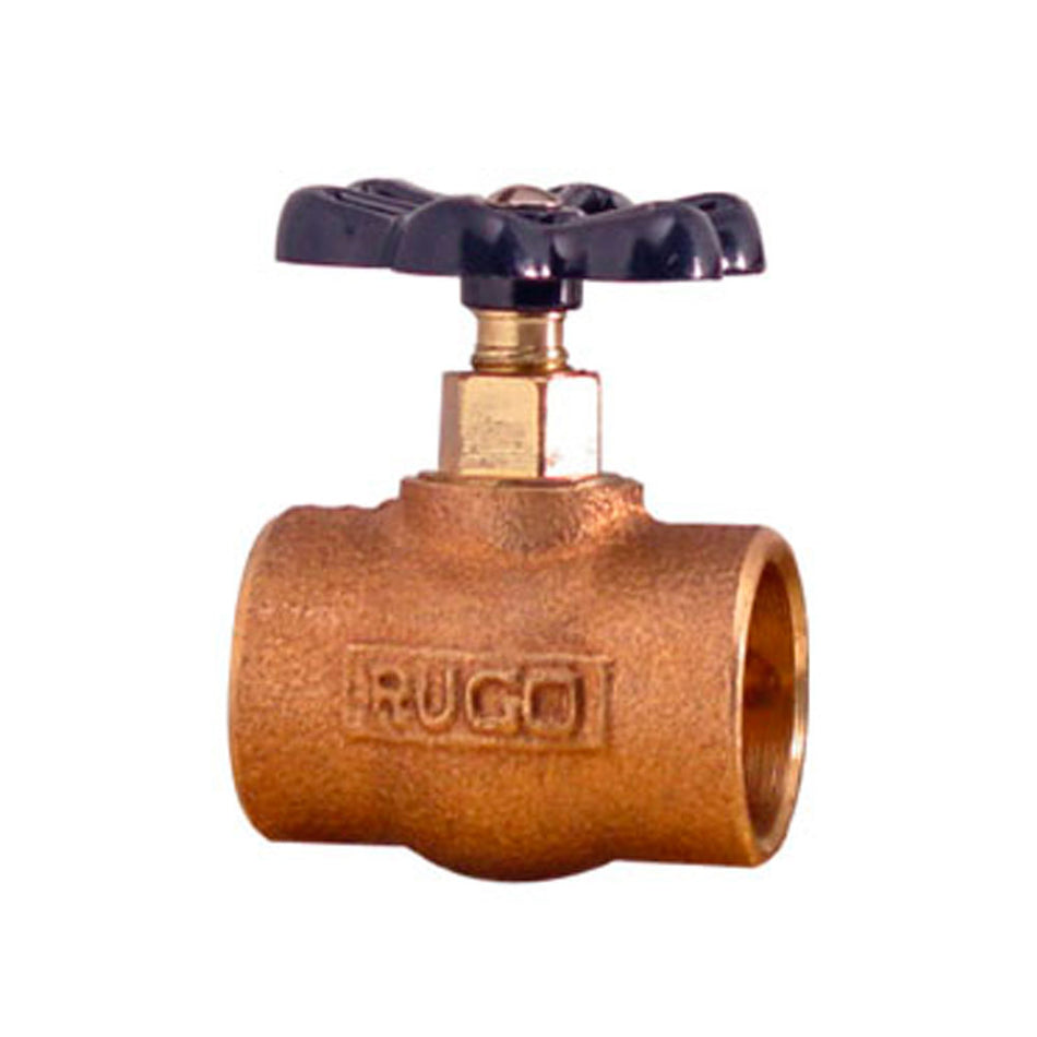VALVULA GLOBO PARA COBRE DE 19 MM, RUGO