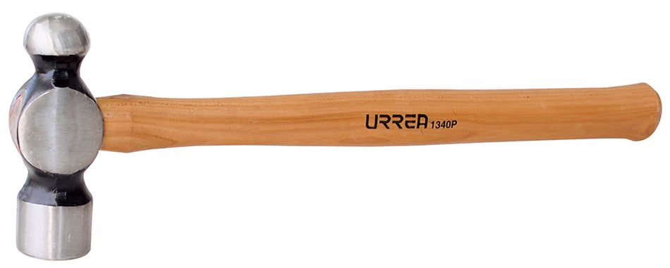 Martillo de bola maquinado con mango de madera de 18", 40 oz Urrea 1340P