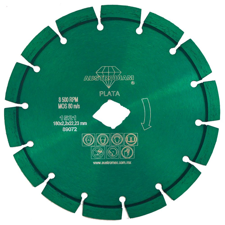 Disco de diamante de 180 x 2.2 x 22.23 m