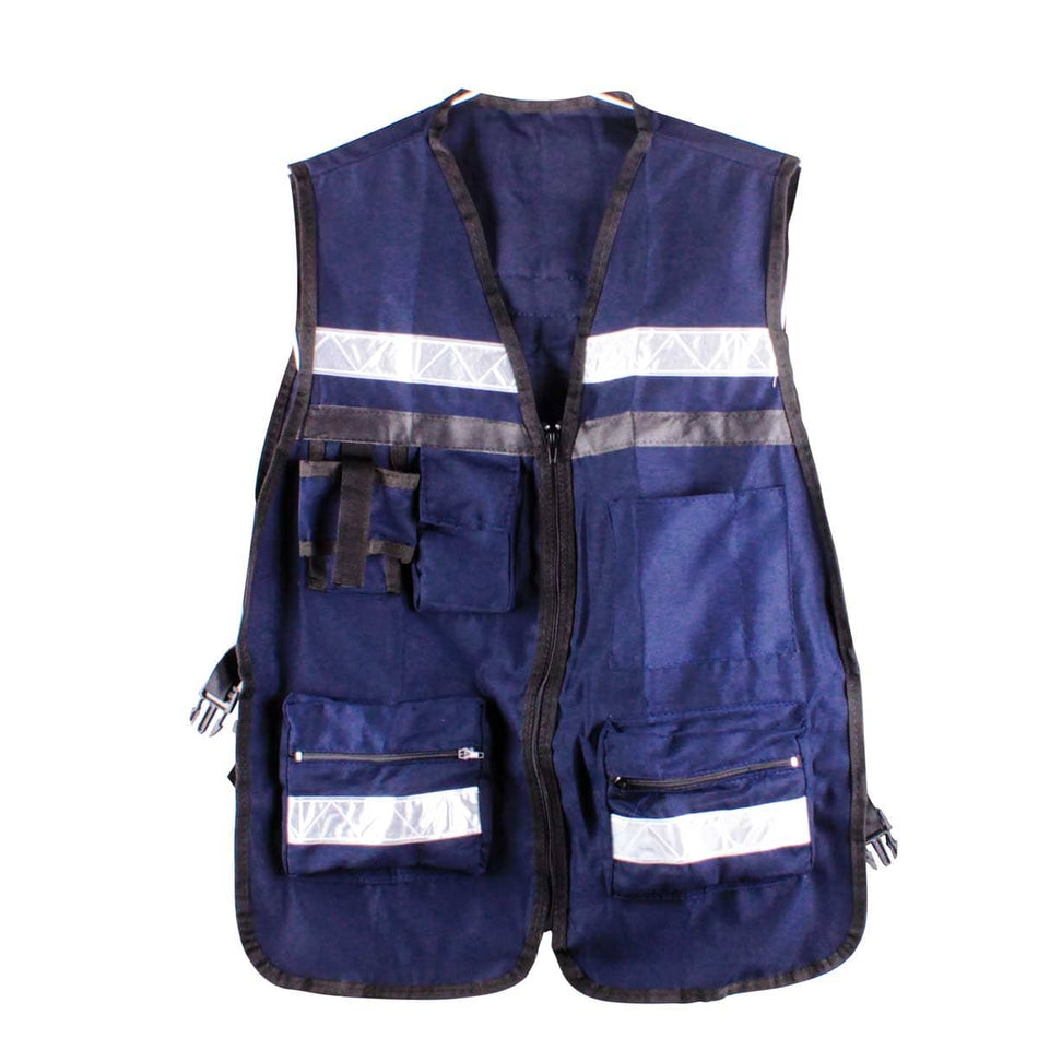 CHALECO TIPO SUPERVISOR AZUL MARINO UNIT