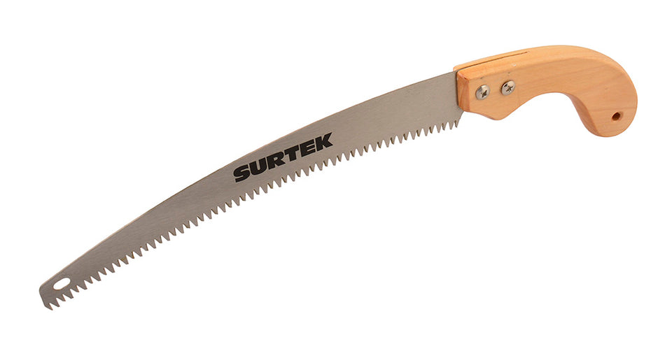 Serrucho de poda con mango de madera curvo 14" Surtek 120265