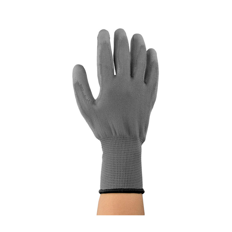 GUANTES NYLON GRIS POLIURETANO NEGRO G,