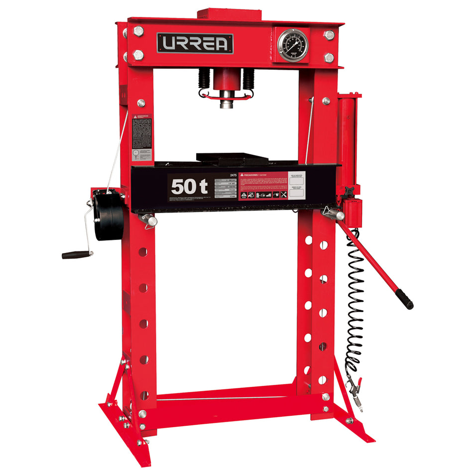 Prensa hidroneumática, 50 ton Urrea 2475
