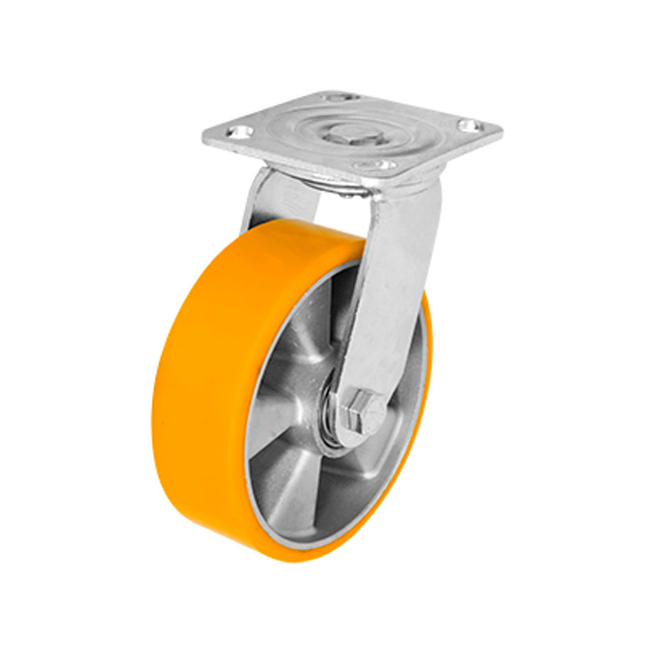 RODAJA ALUMINIO PU NARANJA GIRATORIA 6" DOGOTULS ZF5273