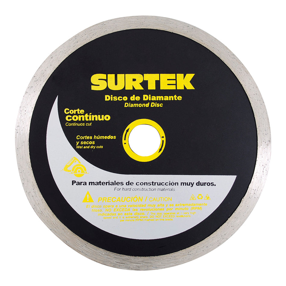 Disco de diamante continuo, 4" Surtek 123472