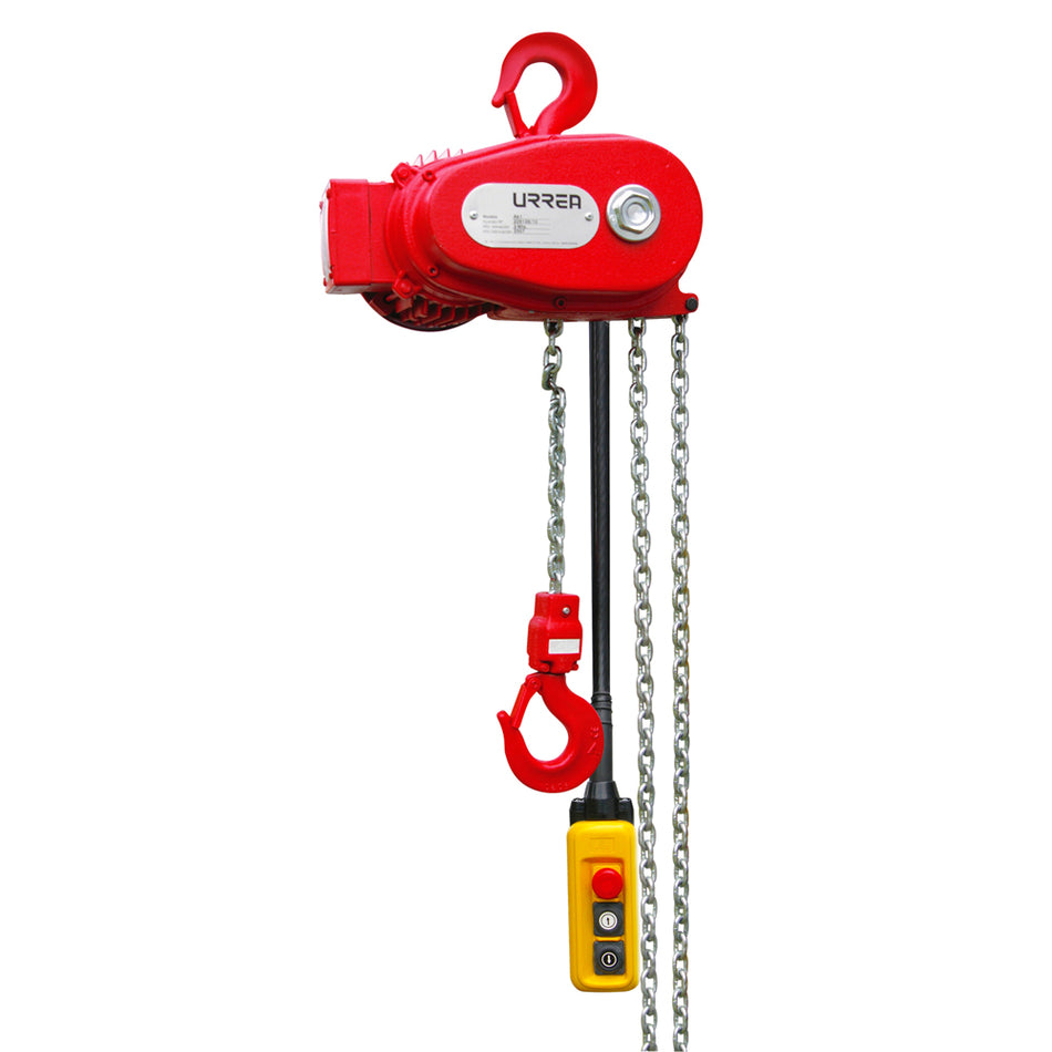 Polipasto eléctrico 2 ramal, 3 ton, cadena 3 m Urrea 45303