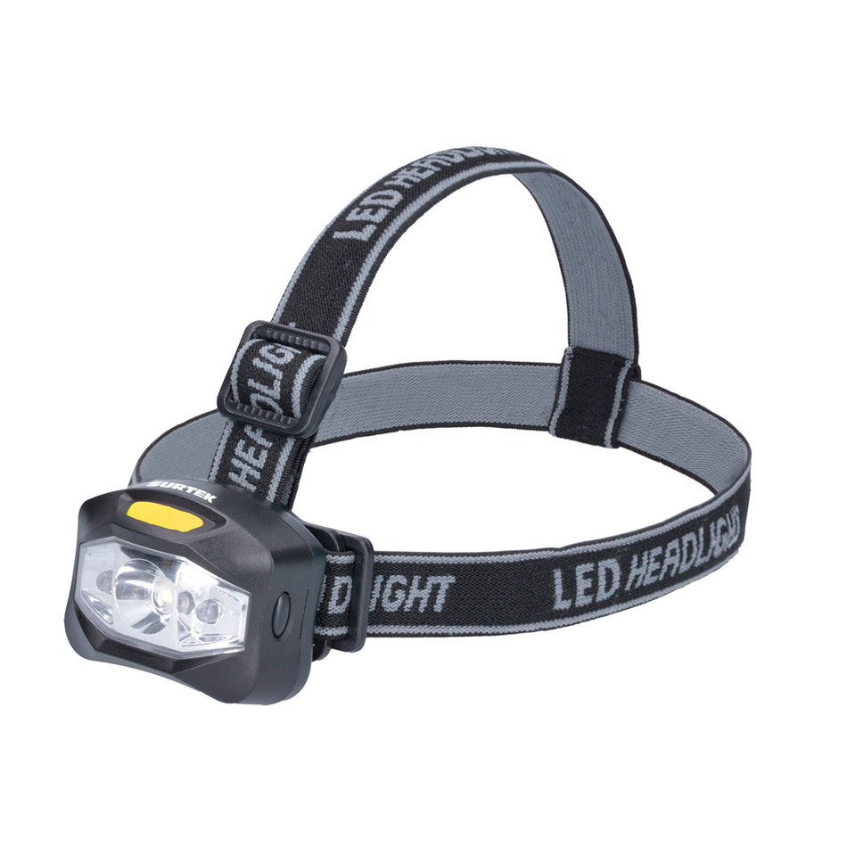 Linterna de LED para cabeza a baterías 3 pilas "AAA" de 160 lm Surtek 135907