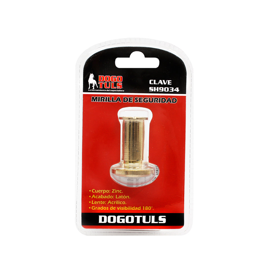 MIRILLA ZINC ACABADO LATON GRADOS 180 DOGOTULS SH9034