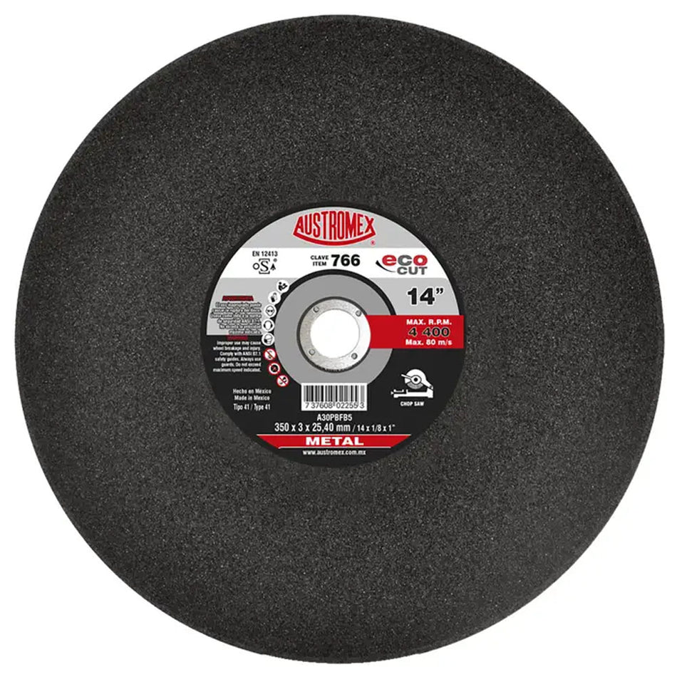 Disco de 350 x 3 x 25.4 mm para corte de