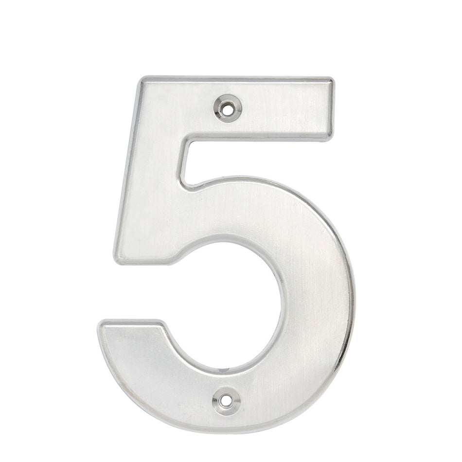 Número 5 bold 4" níquel satinado Lock L605C