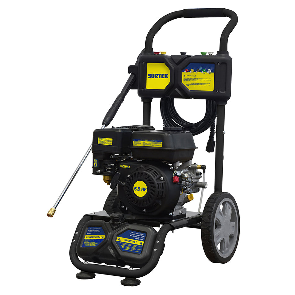 Hidrolavadora a gasolina 5.5 HP 2900 PSI, 7.2 Lt por minuto Surtek HG755