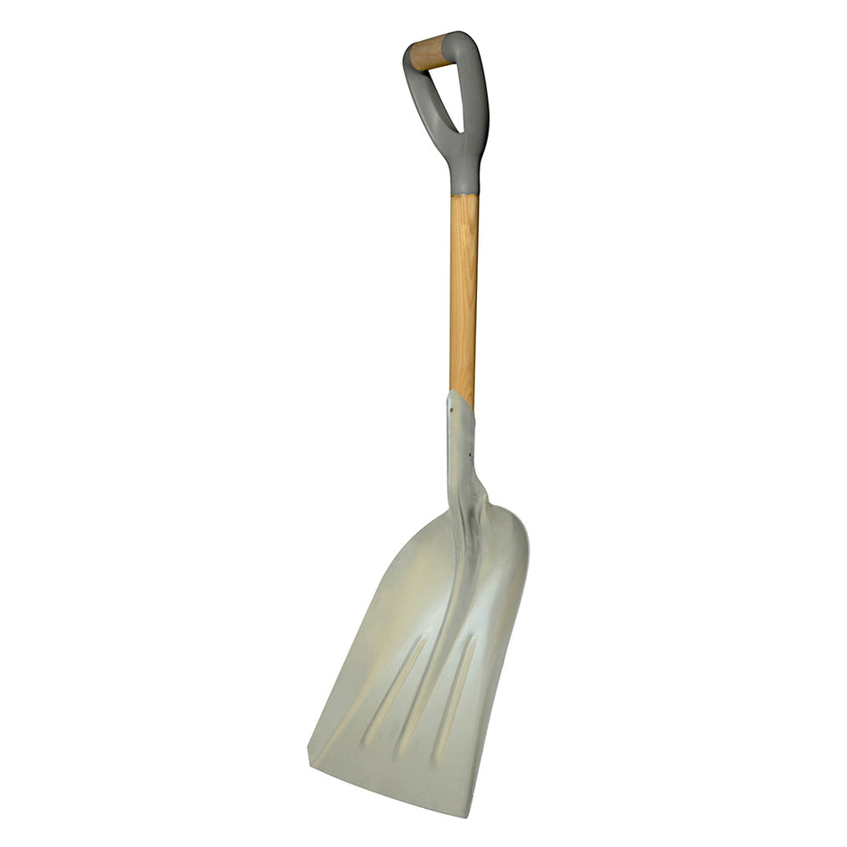 Pala sanitaria con mango de madera con puño contractor grip, cuchara de aluminio Surtek 130689