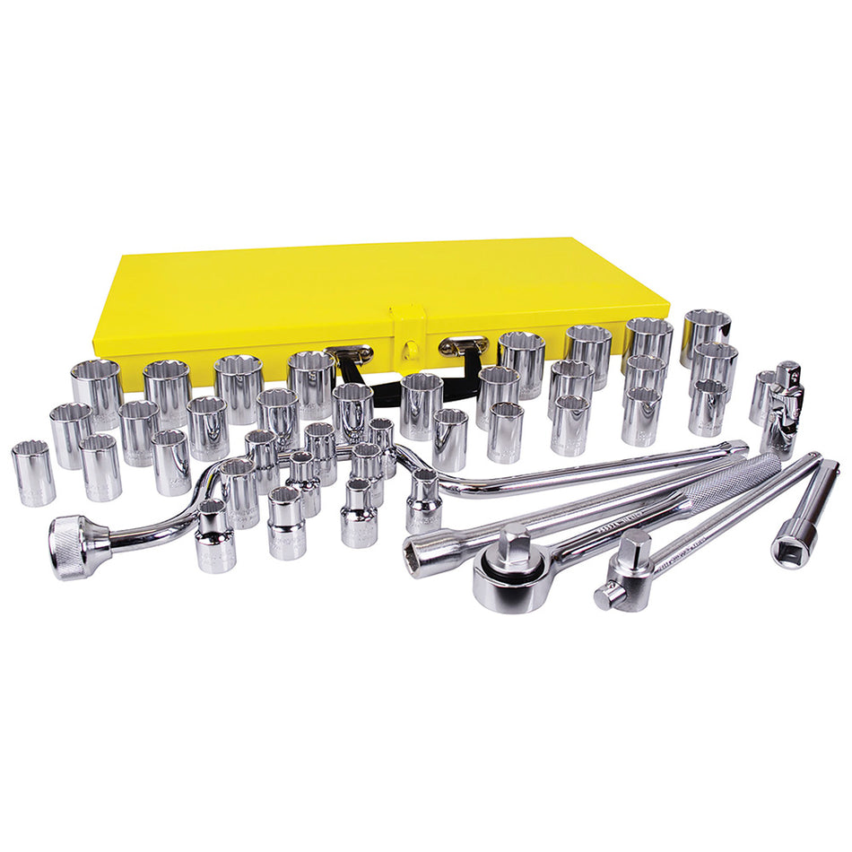 Juego de dados y accesorios cuadro de 1/2" combinado, 43 piezas Surtek F10SM