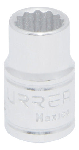 Dado cuadro de 3/8", 12 puntas, métrico, 8 mm Urrea 5208M