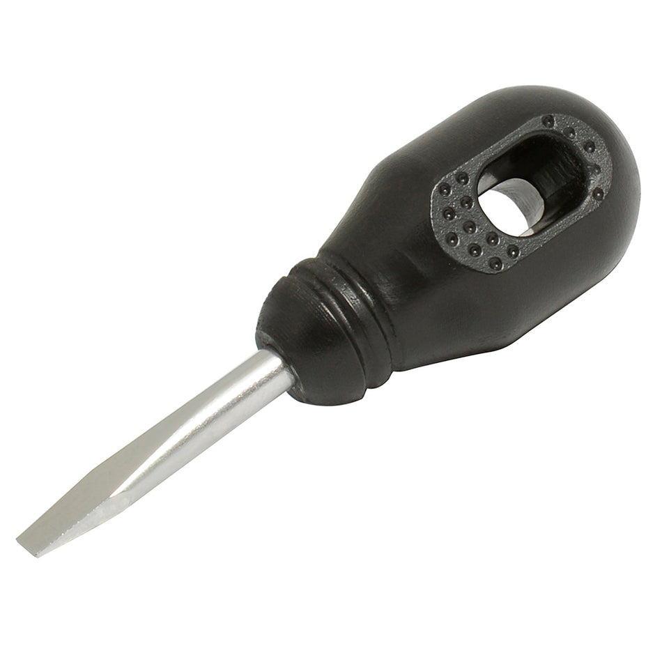 Destornillador con mango negro, tipo trompo punta plana 1/4" x 1-1/4" Foy DER52