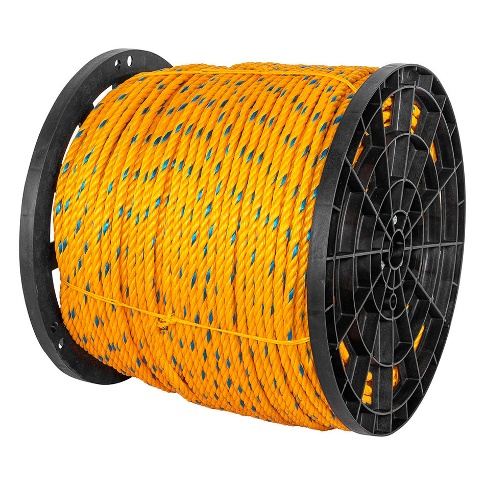Metro de cuerda amarilla de 11 mm en rol