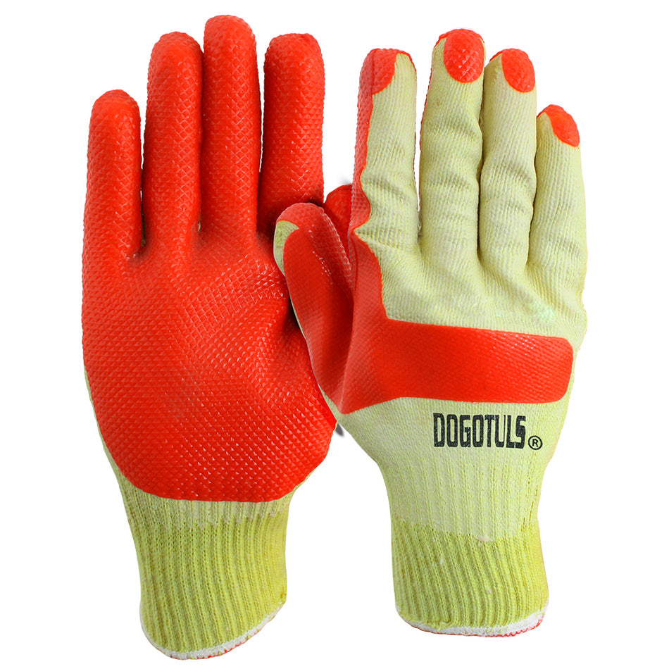 GUANTE CONSTRUCCIÓN LATEX AMARILLO/ROJO DOGOTULS HW3054