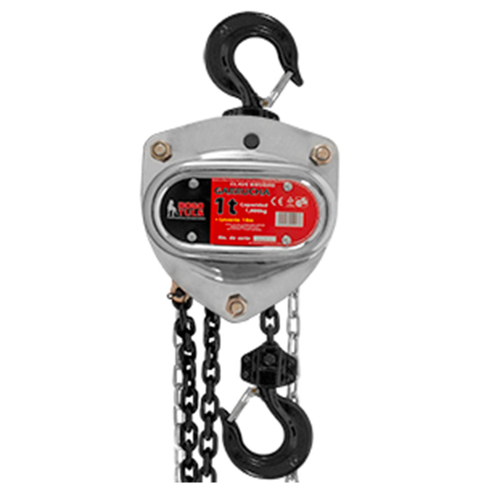 GARRUCHA CROMADA 1 TON X 10 M 4:1 DOGOTULS HB5020