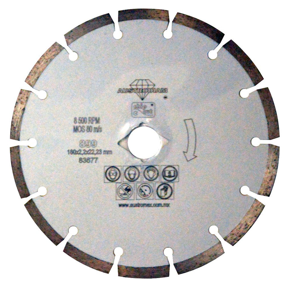 Disco de diamante de 180 x 2.2 x 22.23 m