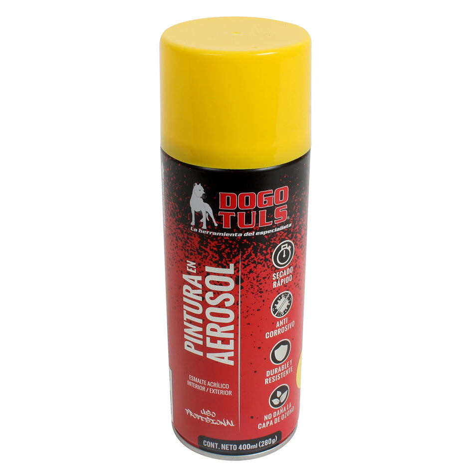 PINTURA AEROSOL BRILLANTE AMARILLO LIMON DOGOTULS PA4019
