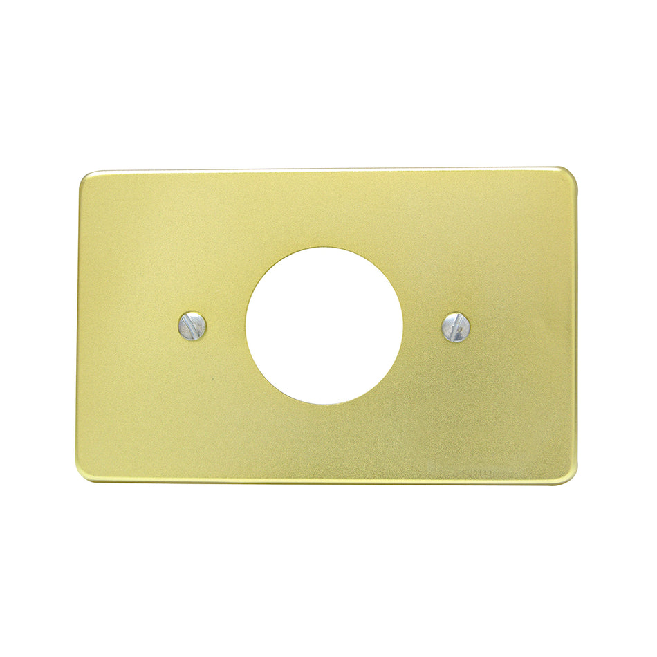 Placa sencilla de aluminio, línea estándar, color oro Surtek 136608