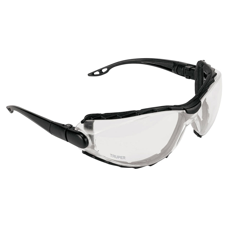 Lentes transp antiempaño c/marco de espu