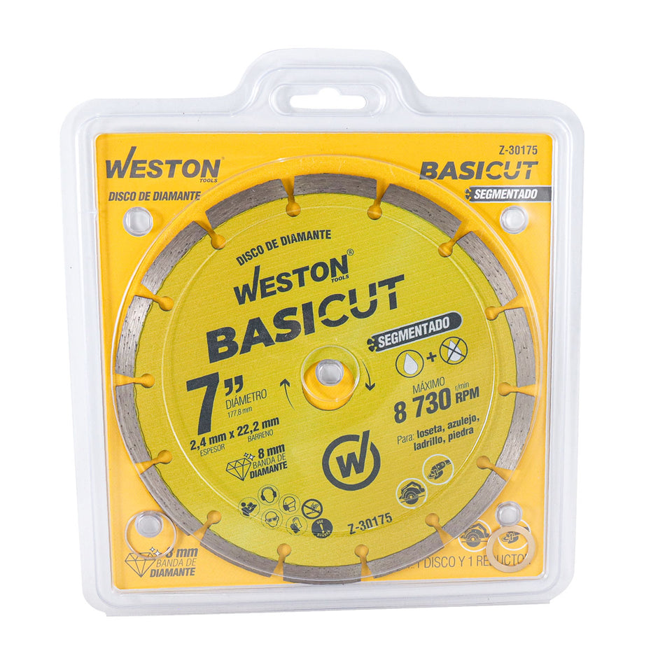 DISCO DE DIAMANTE RIN SEGMENTADO 7" BASI