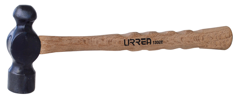 Martillo de bola black con mango de madera estriado de 16", 32 oz Urrea 1332E