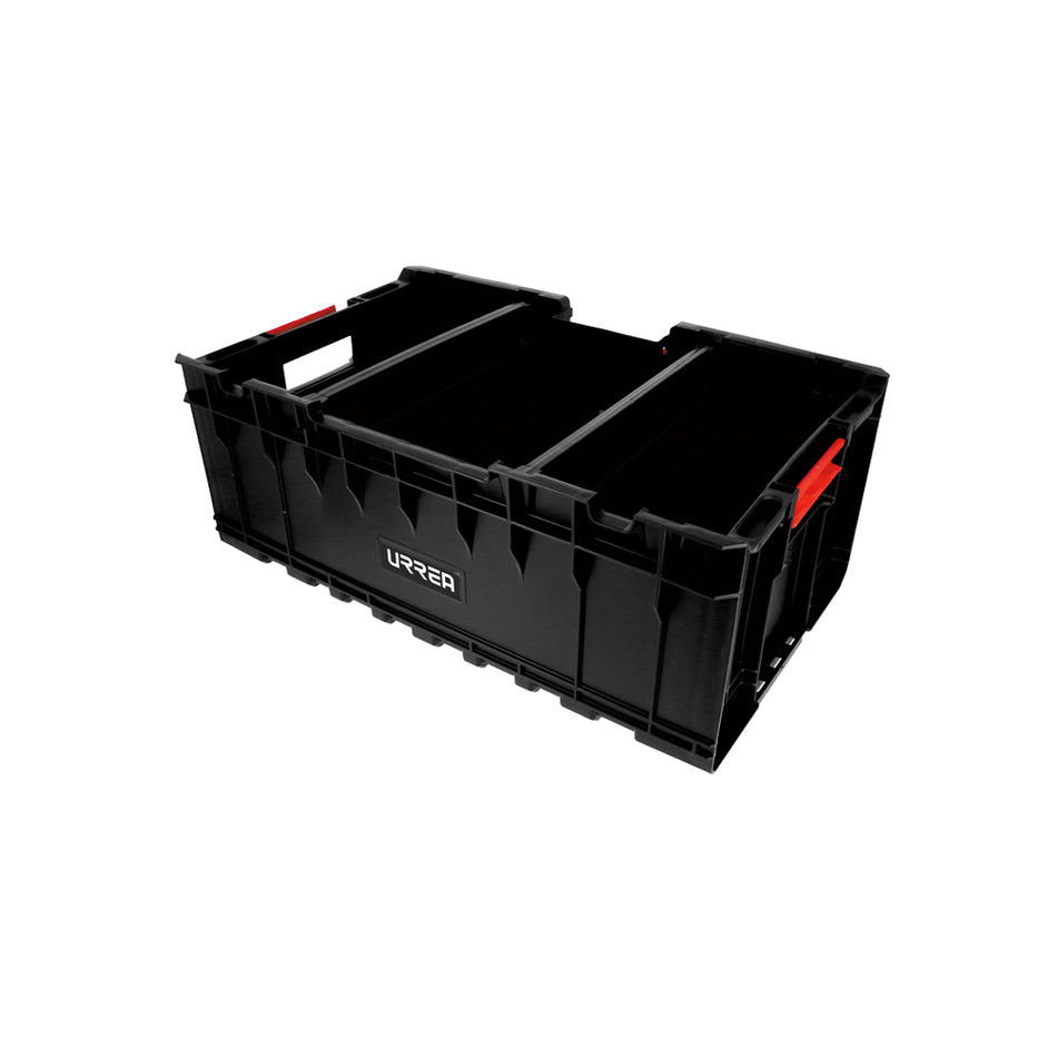 Caja portaherramientas plástica modular con separadores 22" x 14" x 9" Urrea CPS9