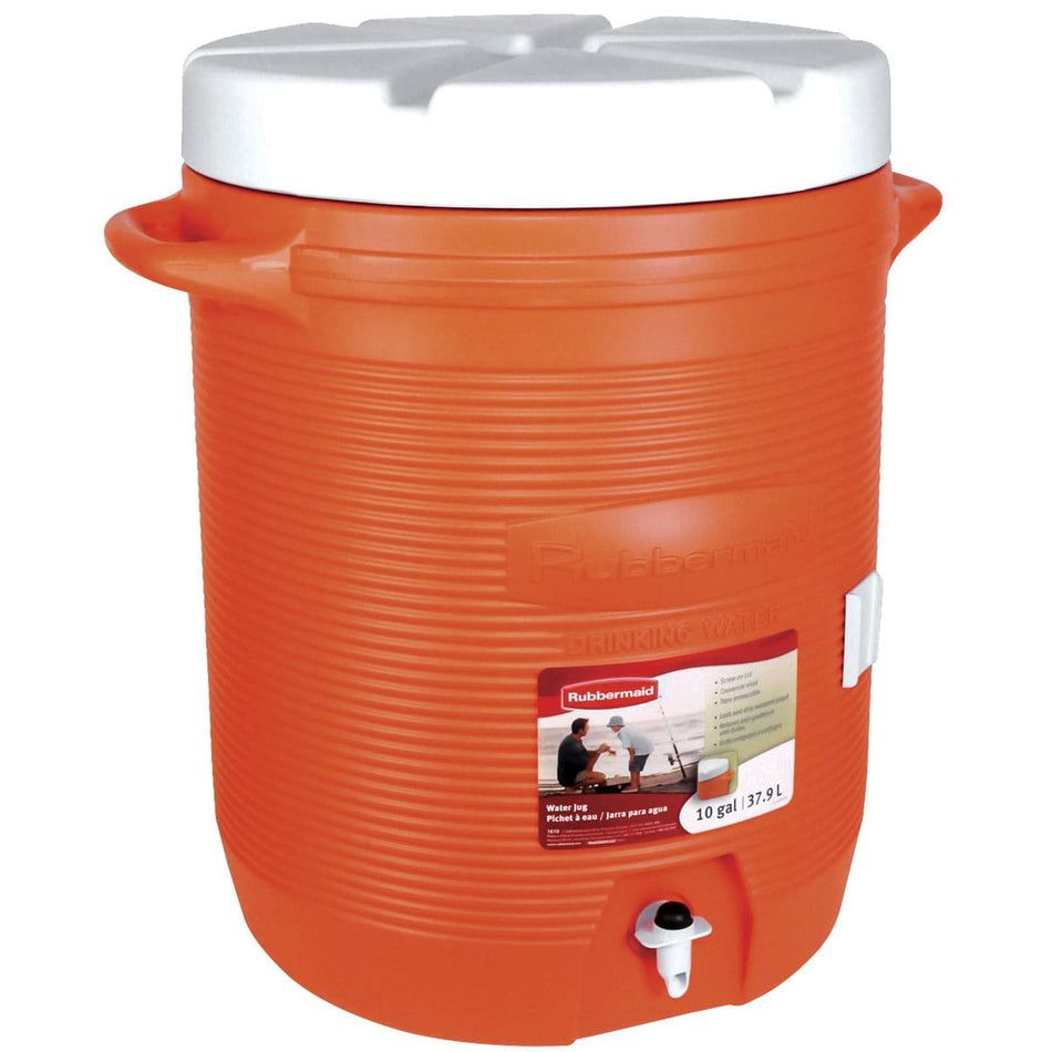 TERMO NARANJA RUBBERMAID 10 GAL