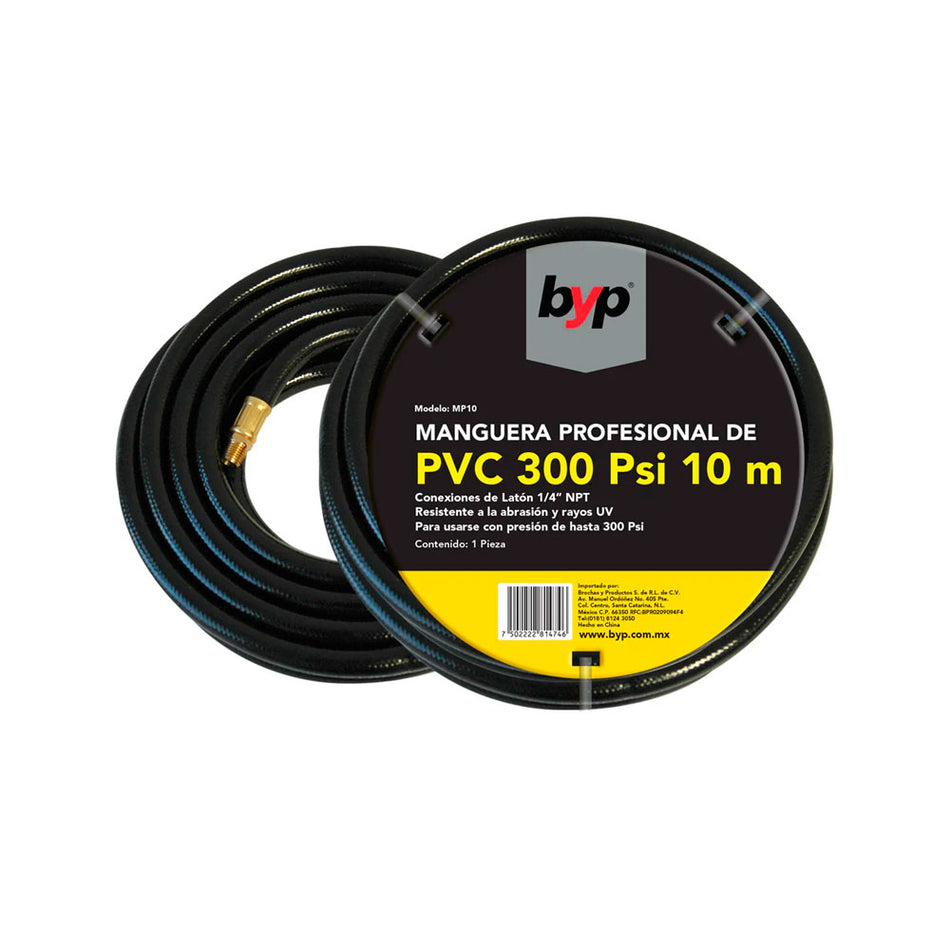 MANGUERA PROFESIONAL PVC 10 M., BYP