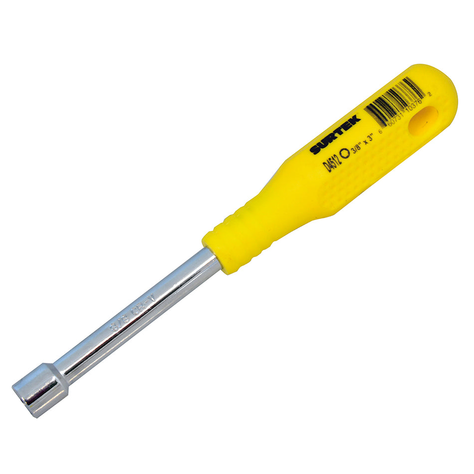 Destornillador con mango amarillo, de caja en pulgadas 3/8" x 3" Surtek D4512