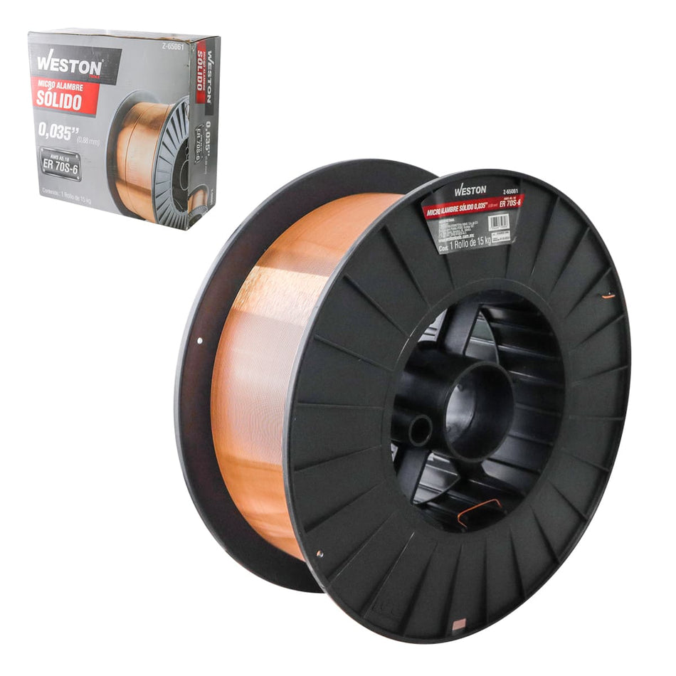 SOLDADURA MICROALAMBRE SÓLIDO 70S-6 .035