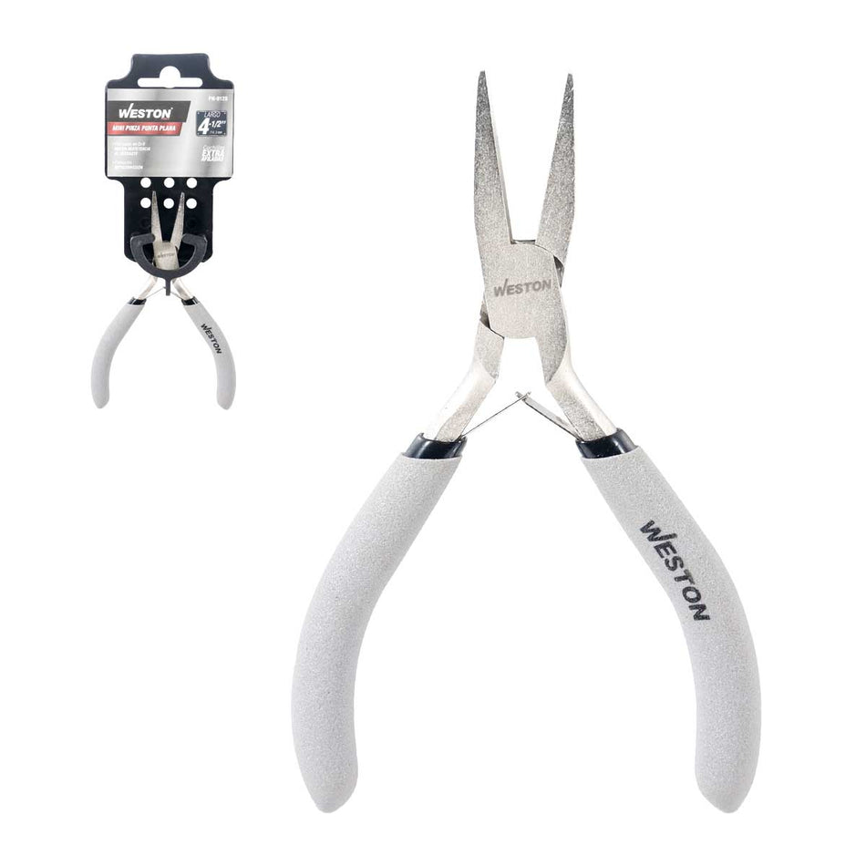 MINIPINZA PUNTA PLANA 4.5" (CAJA C/6 PZA