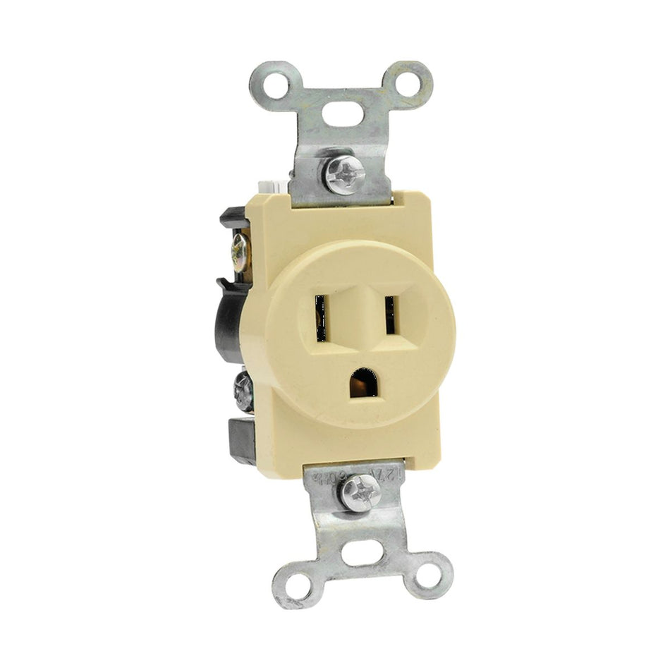 CONTACTO SENCILLO ATERRIZADO MARFIL 15A