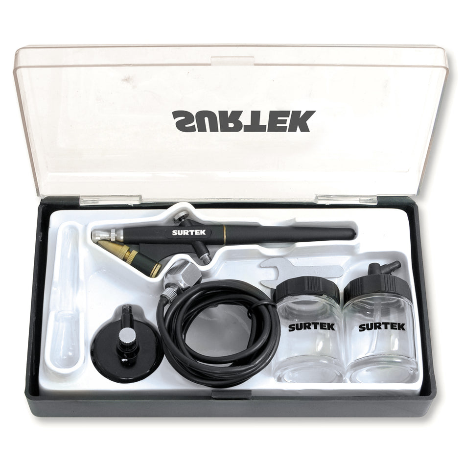 Juego de aerógrafo por succión capacidad 20 ml 35 PSI, 7 piezas Surtek PA2