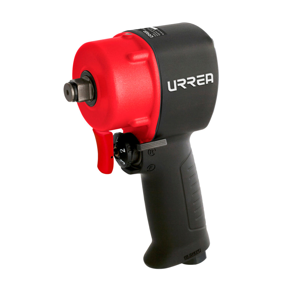 Pistola de impacto neumática cuadro de 1/2" 500 Ft-lb sistema jumbo hammer Urrea UPX731B