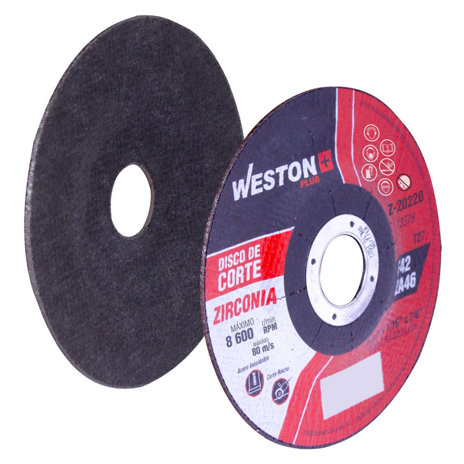 DISCO D/CORTE P/INOXIDABLE D/ZIRCONIO 7