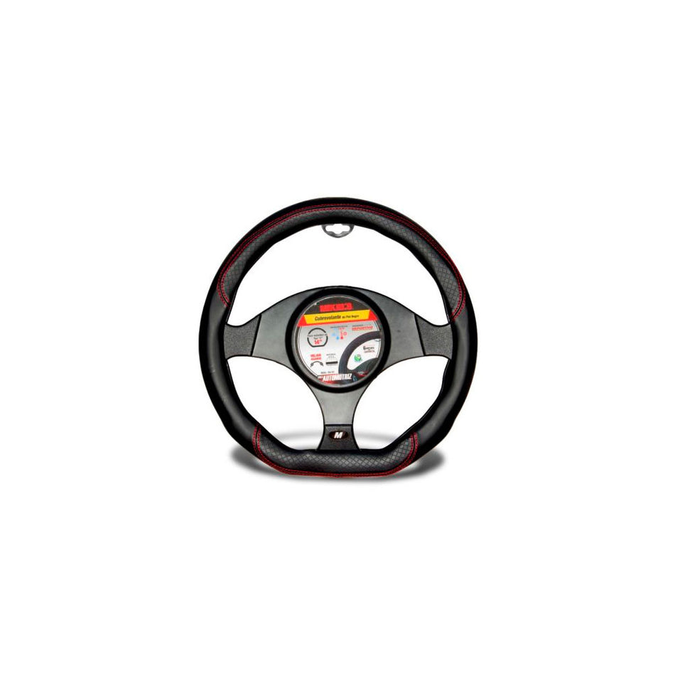 Cubrevolante de piel, color negro, Forma MIKELS CU-D1
