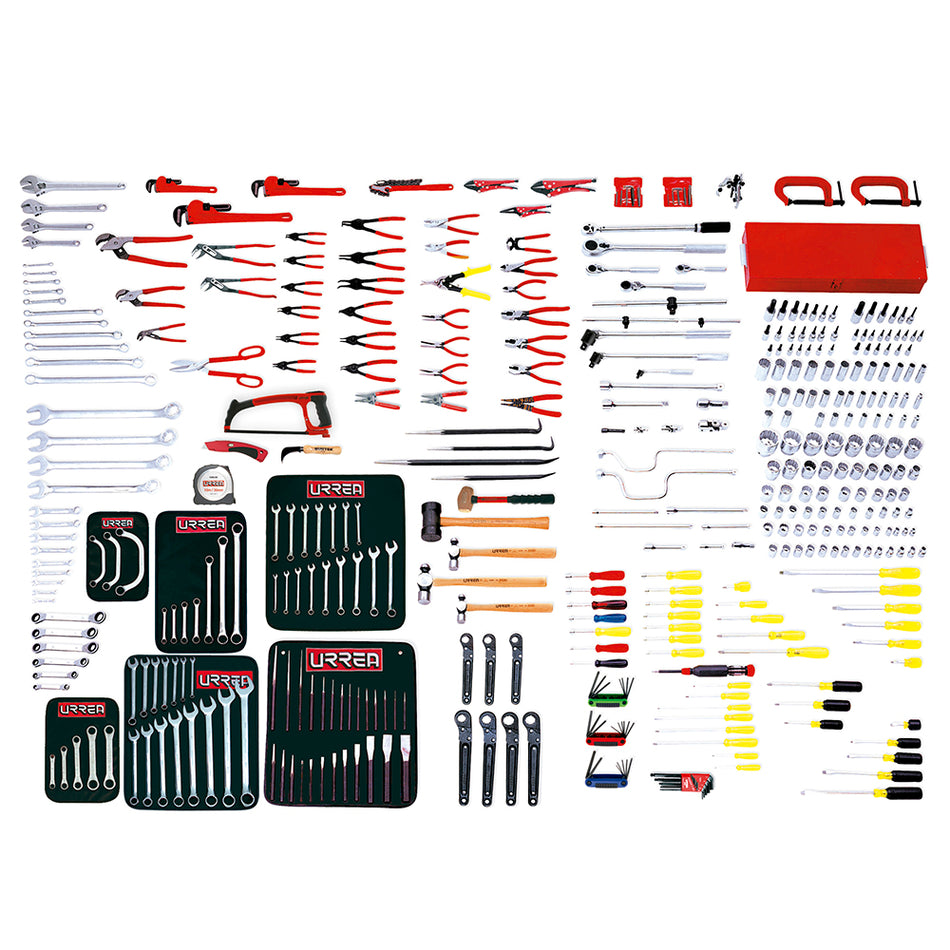 Juego maestro industrial combinado 397 piezas, sin gabinete Urrea 99620