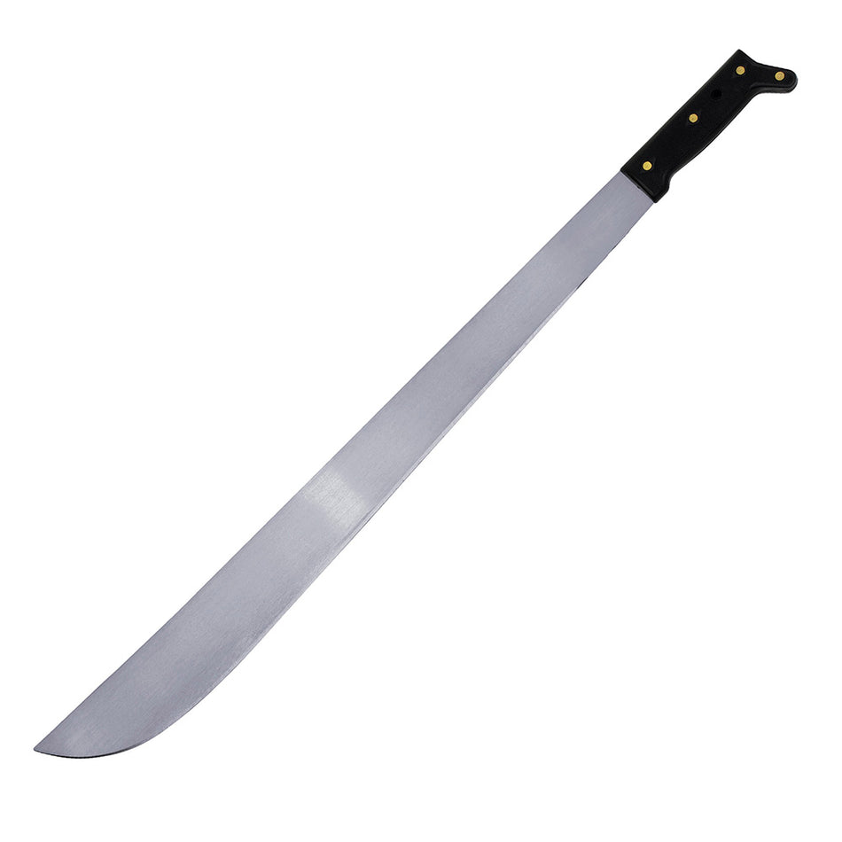 Machete troquelado con mango negro recto 16" Surtek 130499