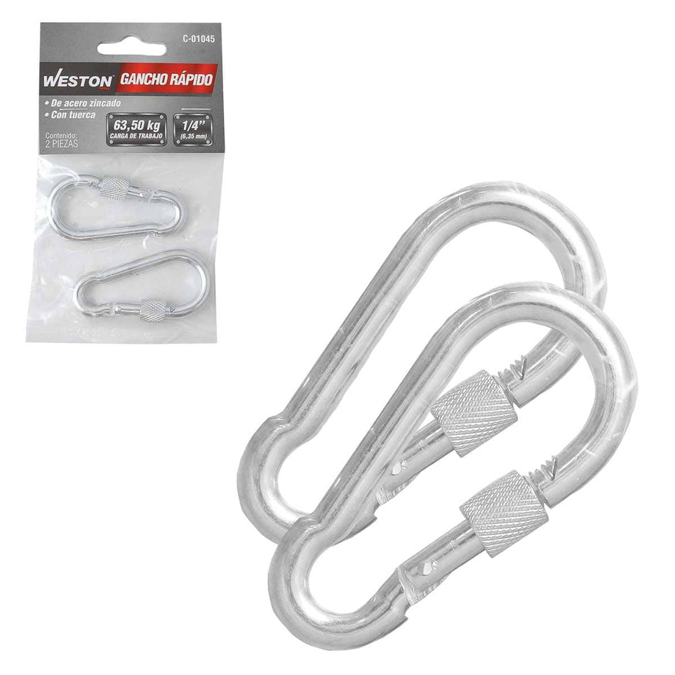 GANCHO RAPIDO C/TUERCA 6MM X 60MM (PRECI