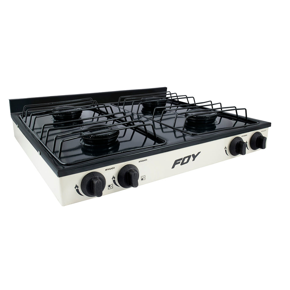 Estufa de gas 4 quemadores color blanco Foy 144717