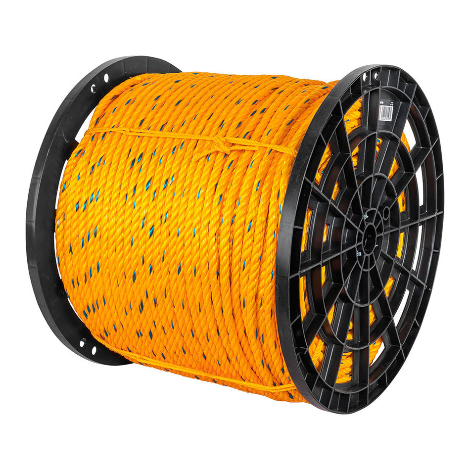 Metro de cuerda amarilla de 13 mm en rol