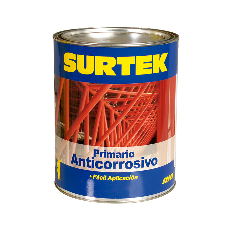 Esmalte anticorrosivo para metal 1 Lt color rojo óxido Surtek SP50256